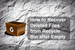 is there any war to recover deleted files from trash