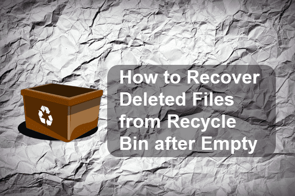 recover deleted files from trash can