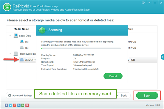 sd card deleted files