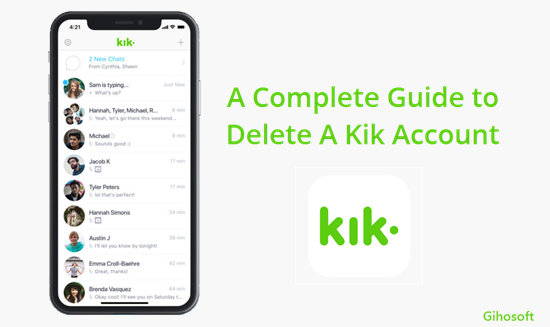 to Deactivate Delete Kik Account Top Guide