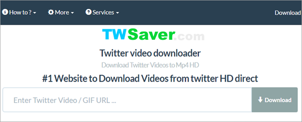 download twitter video online