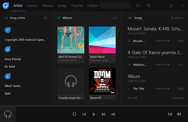 best music player for windows 10 pc
