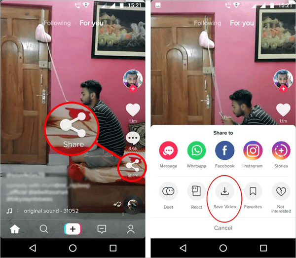 how to download tiktok videos on android