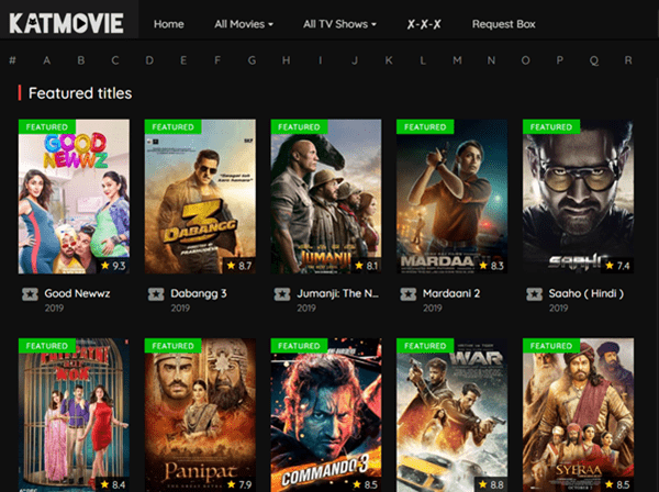 The UI of KatMovie attract the eyesight of many movie fans.